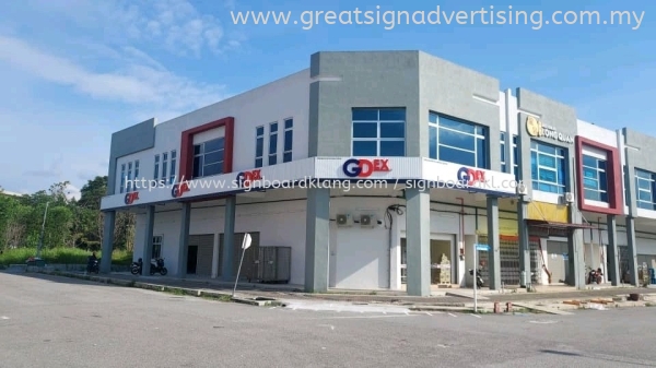 GDEX - Outdoor Signboard at Melaka 3D ALUMINIUM CEILING TRIM CASING BOX UP SIGNBOARD Selangor, Malaysia, Kuala Lumpur (KL), Kuantan, Klang, Pahang Manufacturer, Maker, Installation, Supplier | Great Sign Advertising (M) Sdn Bhd