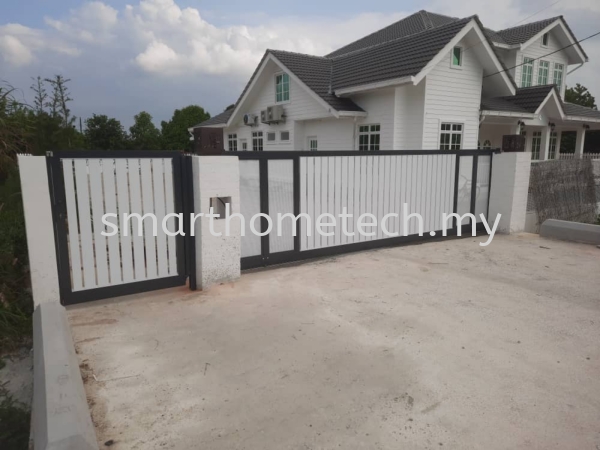 Fully Aluminum Sliding Gate MY@Gate  Aluminium Gate Melaka, Malaysia Supplier, Supply, Supplies, Installation | SmartHome Technology Solution