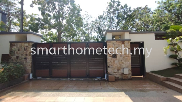 Folding Gate MY@Gate  Aluminium Gate Melaka, Malaysia Supplier, Supply, Supplies, Installation | SmartHome Technology Solution