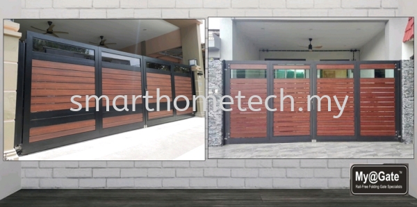 Fully Aluminium Gate(Glass Art) MY@Gate  Aluminium Gate Melaka, Malaysia Supplier, Supply, Supplies, Installation | SmartHome Technology Solution