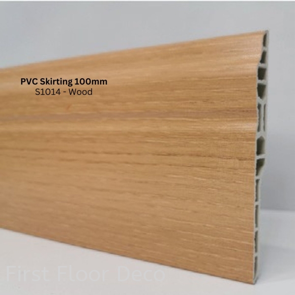 PVC Skirting 100MM (S1014  Wood) PVC Skirting - 100MM Skirting PVC Flooring Accessories  Penang, Malaysia Supplier, Installation, Supply, Supplies | FIRST FLOOR DECO (M) SDN BHD