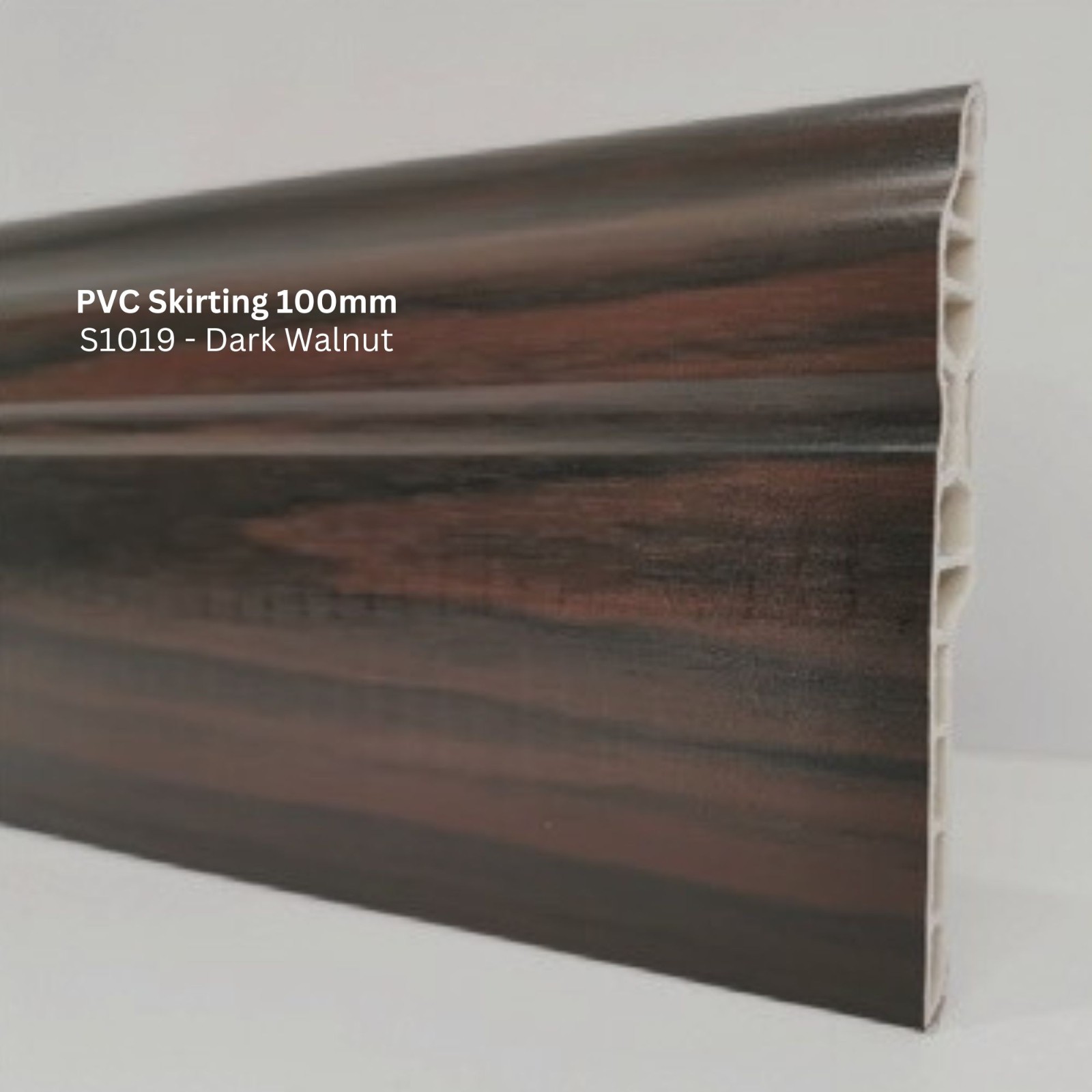 Kahrs Solid Walnut Skirting, Satin Lacquered, 15x69x2400 mm | 702324VA50 |  Kahrs Flooring