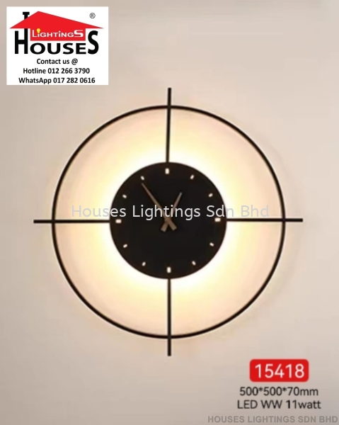 WALL 15418-11W LED-WW(CLOCK) LED Wall Light Indoor Wall Light Wall Light Selangor, Malaysia, Kuala Lumpur (KL), Puchong Supplier, Suppliers, Supply, Supplies | Houses Lightings Sdn Bhd