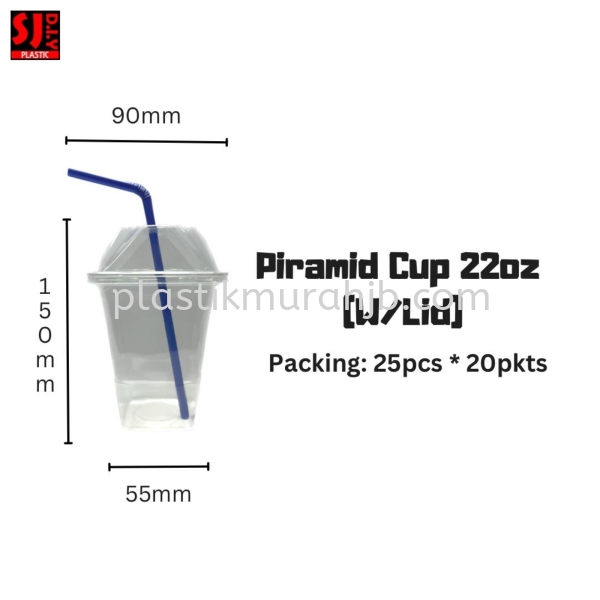 HORNBOY 22OZ PIRAMID CUP (W/DOME LID) PP CUP  Johor Bahru (JB), Malaysia, Pasir Gudang Supplier, Wholesaler, Supply, Supplies | SJ DIY PLASTIC DISTRIBUTION (M) SDN BHD