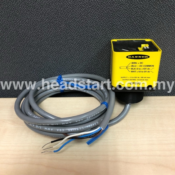 BANNER PHOTO SENSOR OPBT3 MALAYSIA BANNER Selangor, Kuala Lumpur (KL), Shah Alam, Malaysia Supplier, Suppliers, Supply, Supplies | Headstart Technologies Sdn Bhd