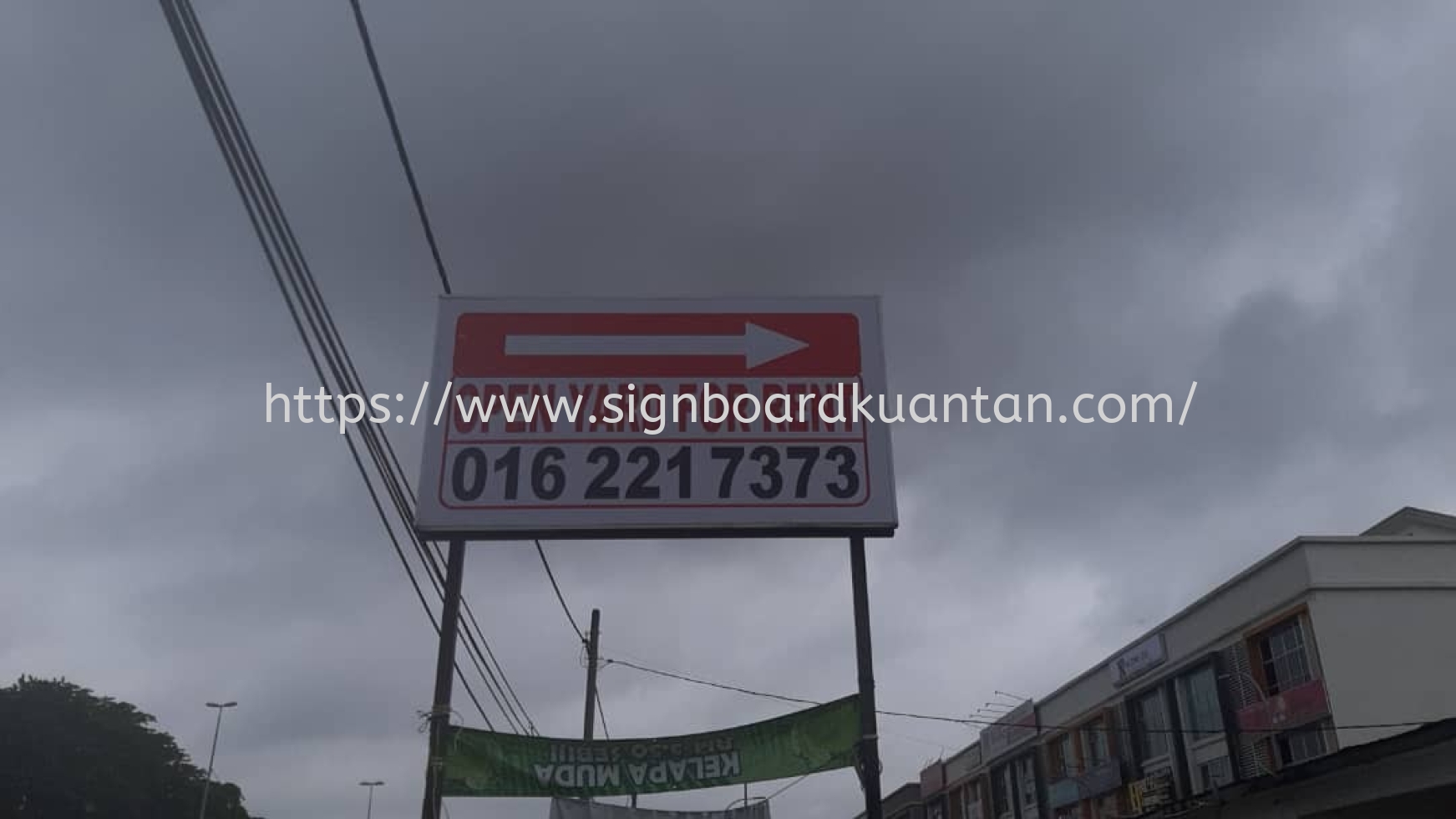 OPEN YARD FOR RENT METAL G.I SIGNAGE AT KUANTAN AIR PUTIH 