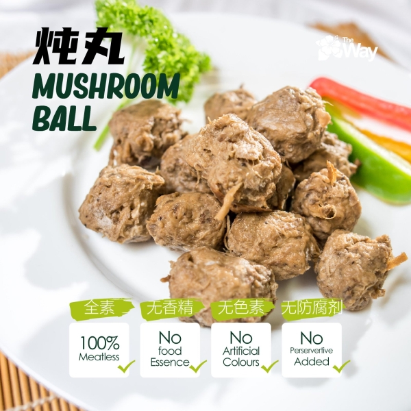 MUSHROOM BALL  Mushroom Product Malaysia, Penang Soy-based Food, Vegan Snacks | THE WAY VEGETARIAN MANUFACTURING SDN. BHD.