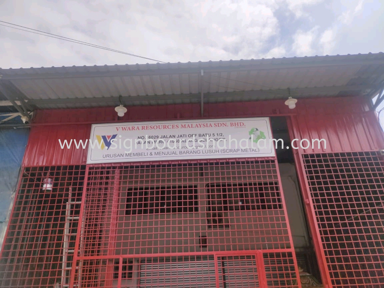 V Wara Resources Klang - GI Signage 