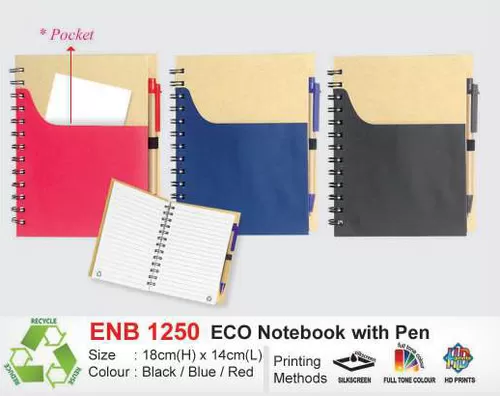 ENB 1250 eco notebook with pen 