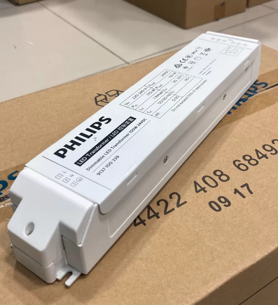 PHILIPS 150W 24VDC 220-240V PHASE CUT DIMMABLE LED TRANSFORMER/DRIVER SUITABLE FOR SED-EU200A AND LED STRIP 9137100339 