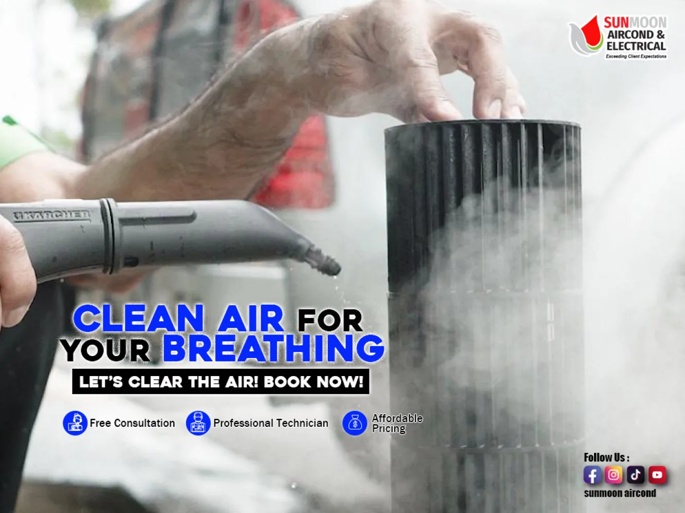 AIR CONDITIONING STEAM CLEANING SERVICE 100% SAVE & ECO FRIENDLY - THE BEST IN SELANGOR 