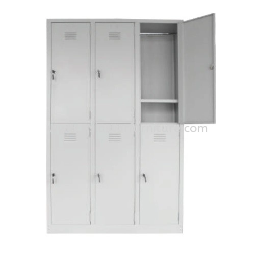 6 COMPARTMENT  STEEL LOCKER