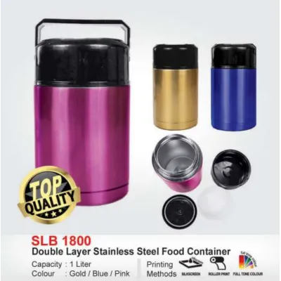 SLB 1800- Double Layer Stainless Steel Food Container 