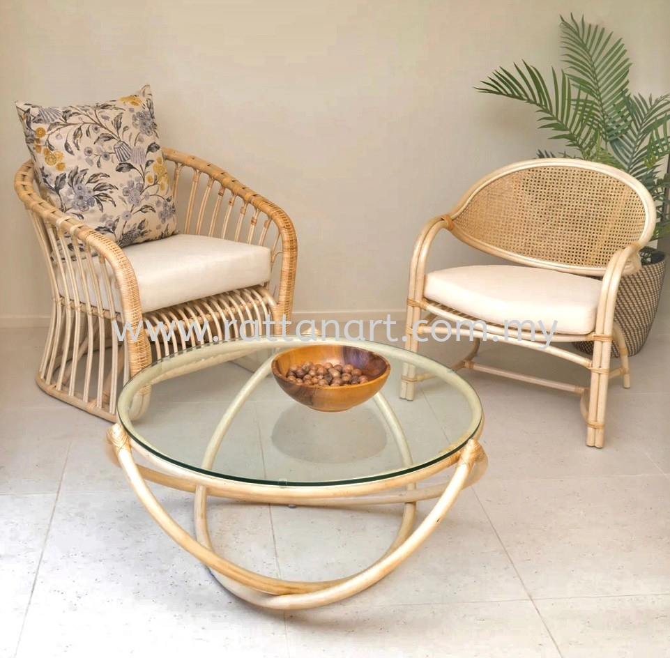 RATTAN COFFEE TABLE