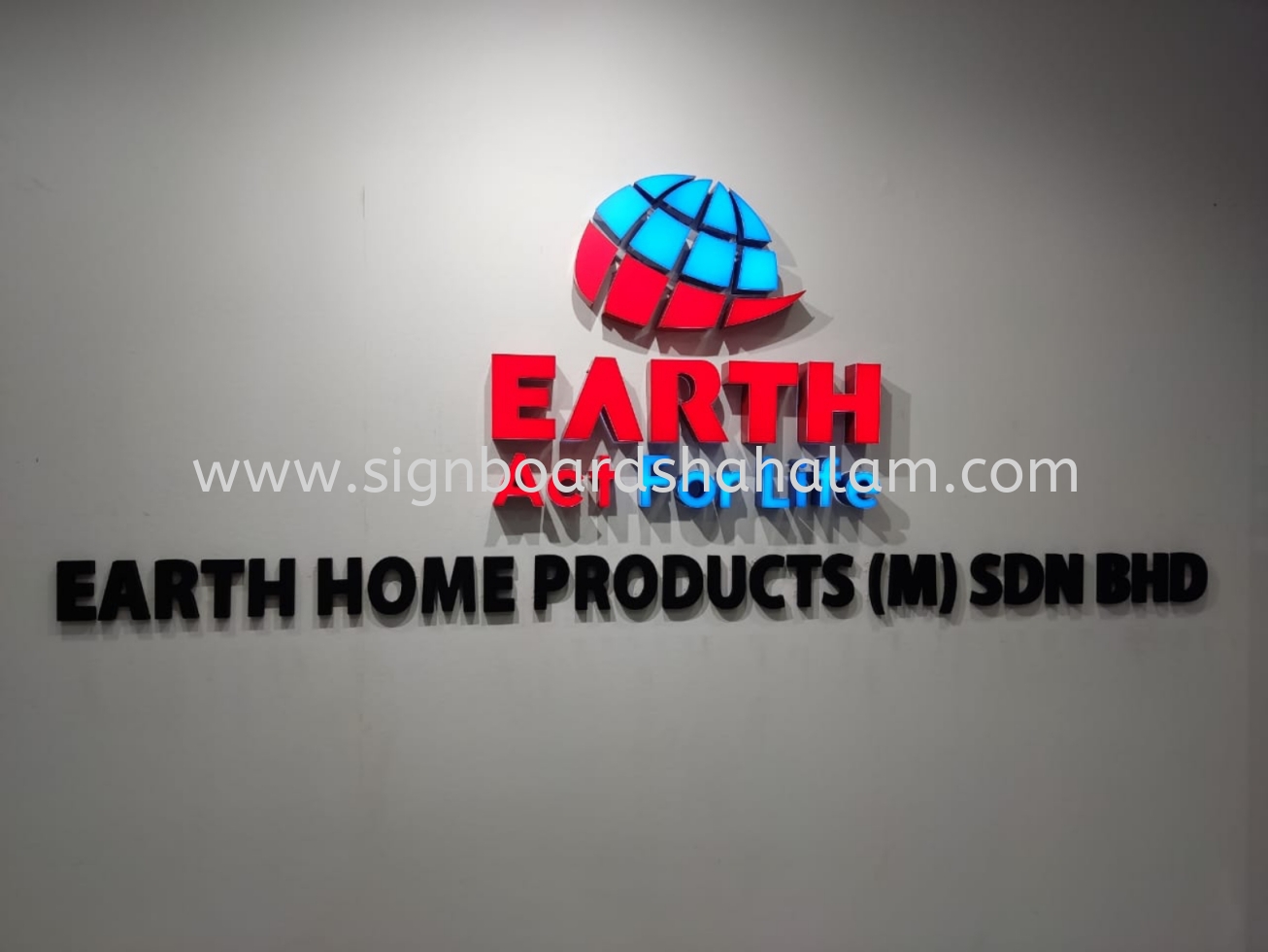 Earth Act For Life - 3D Box Up Lettering or Logo