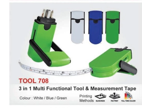 TOOL 708-3 IN 1 multi functional tool & measurement tape 