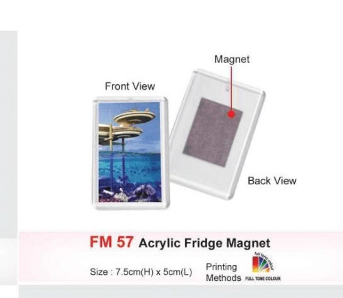 FM57-arcylic fridge magnet 