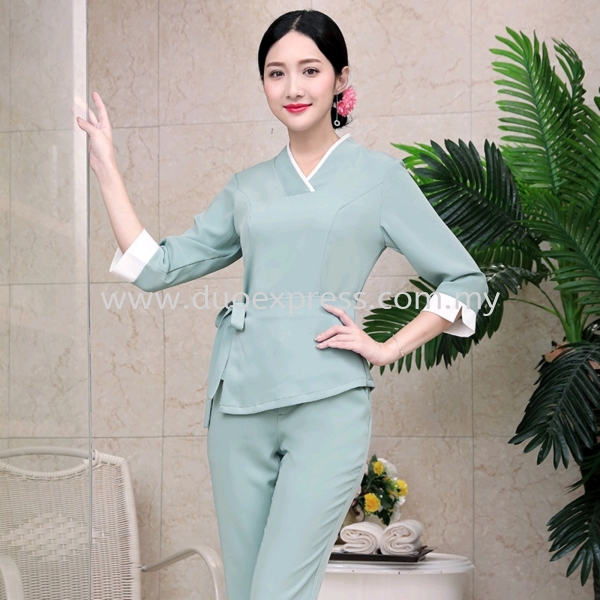 Receptionist, Spa, Hotel, F&B Uniform 2023-2 Baju Spa-Beautician Uniform Baju Uniform Custom KL PJ  Malaysia, Selangor, Kuala Lumpur (KL), Petaling Jaya (PJ) Supplier, Suppliers, Supply, Supplies | Duo Express