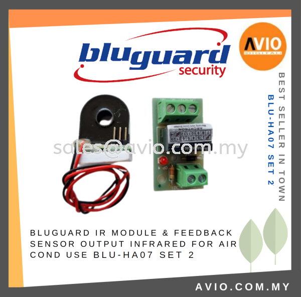 Bluguard IR Module & Feedback Sensor Output Infrared for Air Cond Security Burglar Wired Alarmuse BLU-HA07 SET 2 Wired Alarm BLUGUARD Johor Bahru (JB), Kempas, Johor Jaya Supplier, Suppliers, Supply, Supplies | Avio Digital