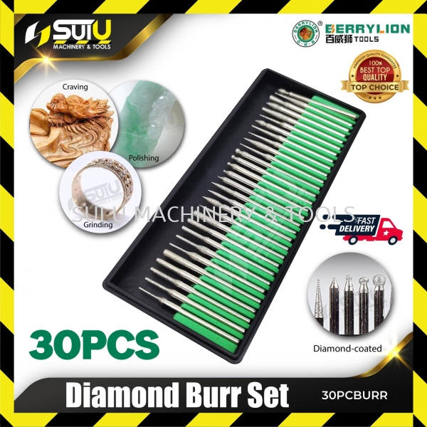 BERRYLION 30PCS Diamond Burr Set Accessories Power Tool Kuala Lumpur (KL), Malaysia, Selangor, Setapak Supplier, Suppliers, Supply, Supplies | Sui U Machinery & Tools (M) Sdn Bhd