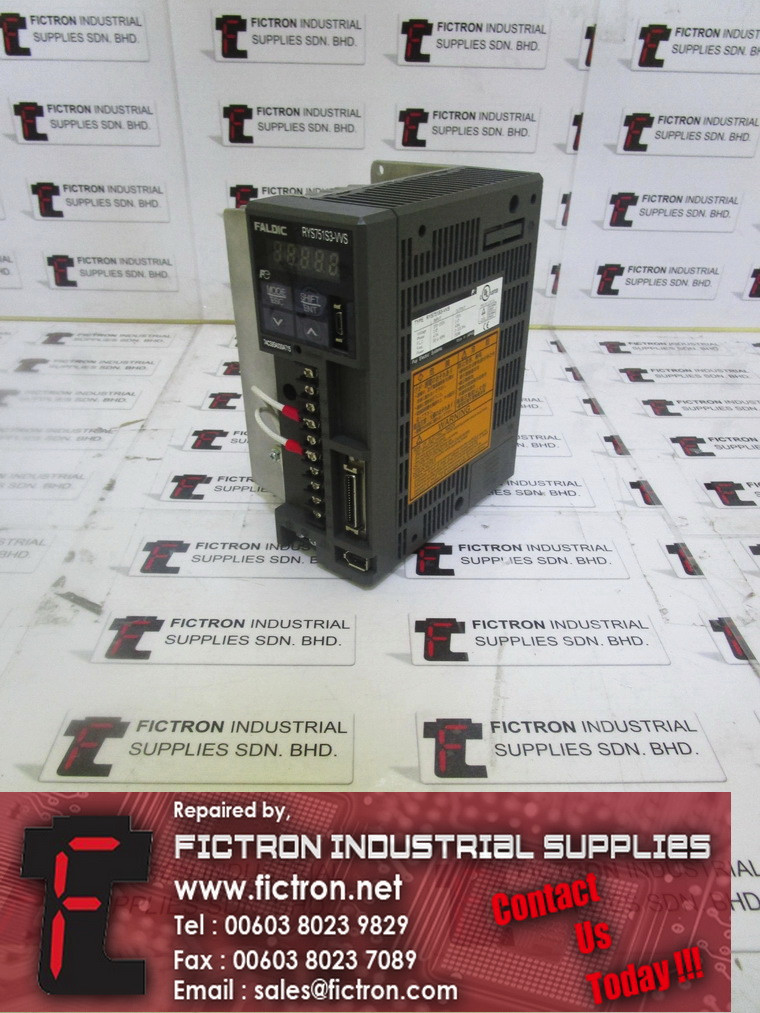 RYS751S3-VVS RYS751S3VVS FUJI ELECTRIC AC Servo Drive Supply Repair Malaysia Singapore Indonesia USA Thailand