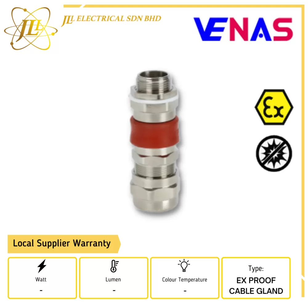 VENAS EX-QM04-B1K Ⅱ2 GD EX EB ⅡC GB/ EX DB ⅡC GB EXPLOSION PROOF CABLE GLAND