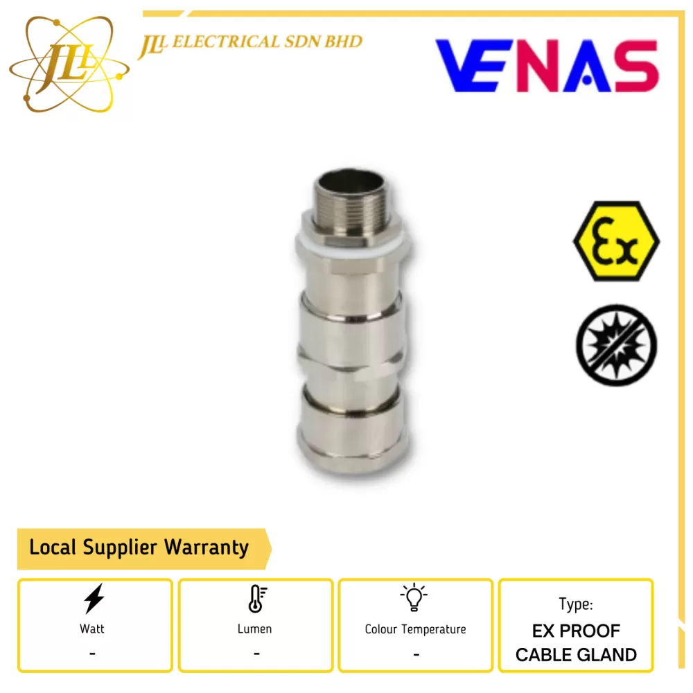 VENAS EX-QM13-B1T Ⅱ2 GD EX EB ⅡC GB/EX DB ⅡC GB EXPLOSION PROOF CABLE GLAND