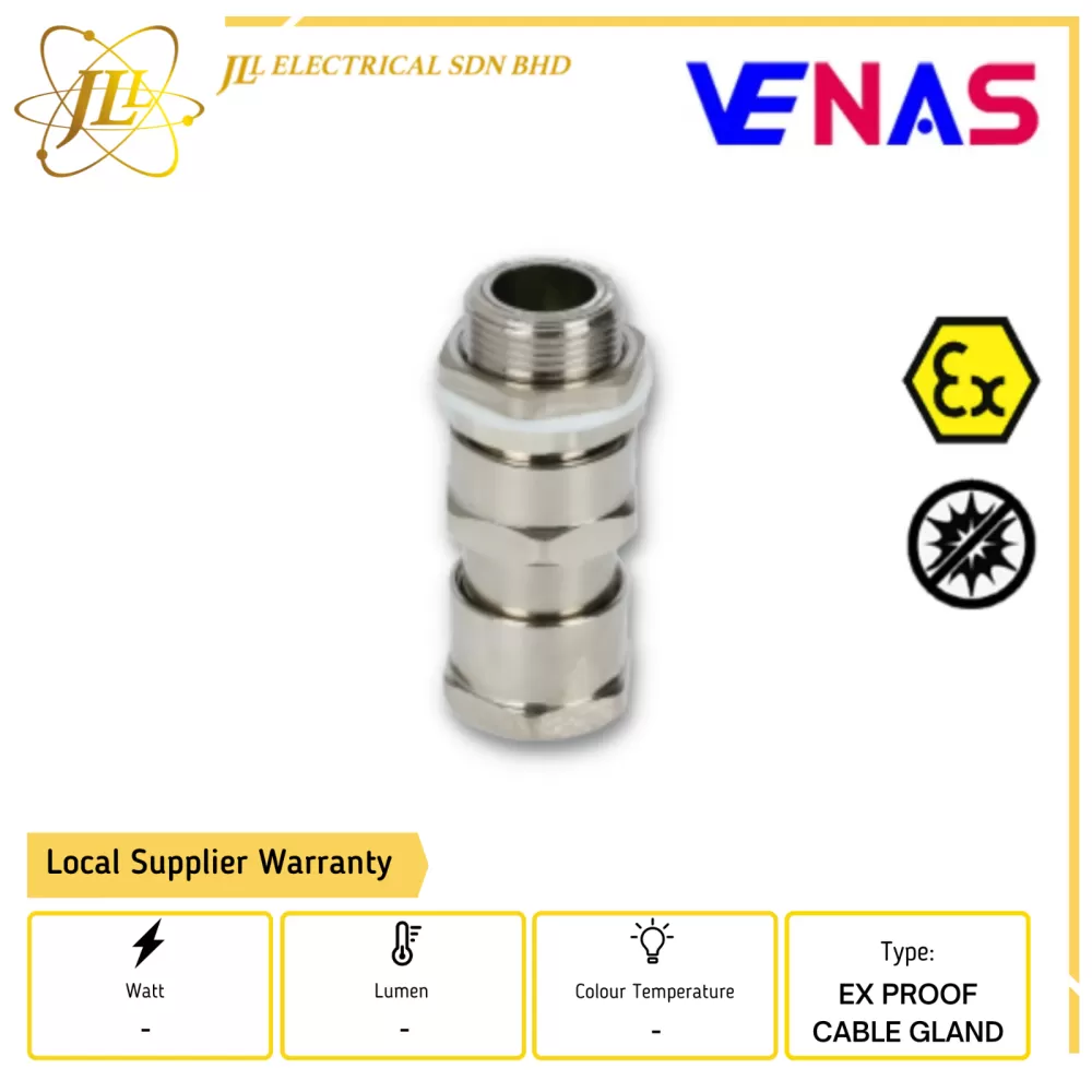 VENAS EX-QM18-C1 Ⅱ2 GD EX EB ⅡC GB/EX DB ⅡC GB EXPLOSION PROOF CABLE GLAND