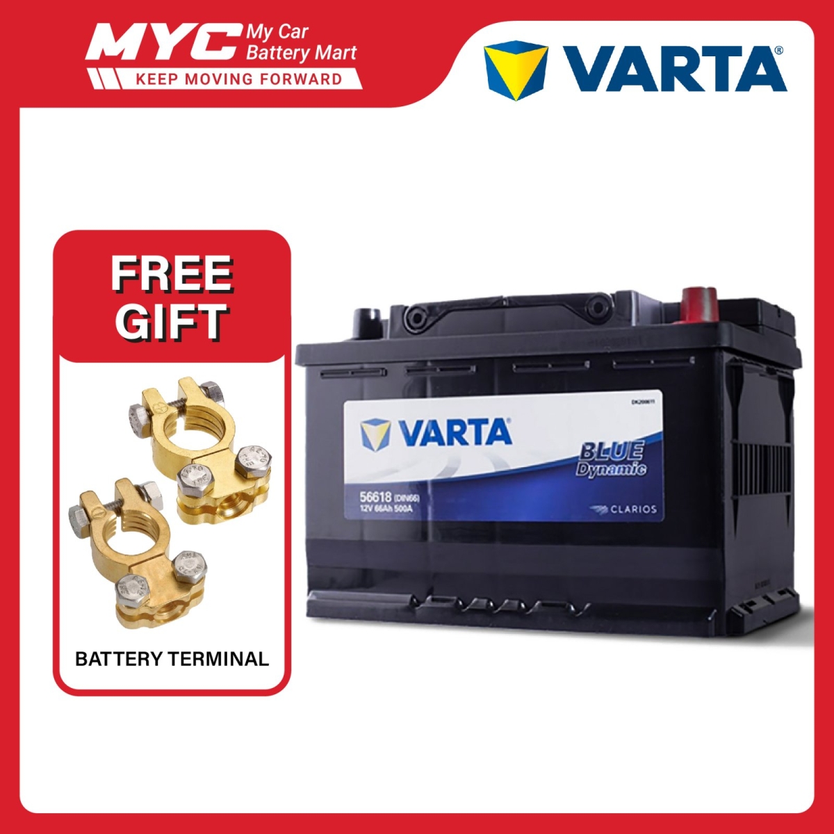 VARTA BLUE DYNAMIC 56618/DIN66 Varta Battery Car Battery Selangor,  Malaysia, Kuala Lumpur (KL), Seri Kembangan
