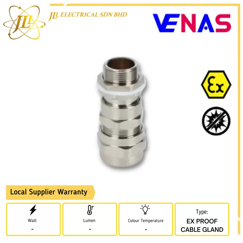 VENAS EX-QM22-B1K Ⅱ2 GD EX EB ⅡC GB/EX DB ⅡC GB EXPLOSION PROOF CABLE GLAND