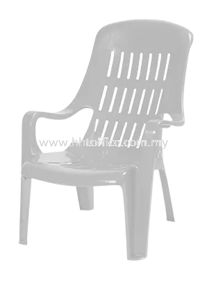 1444 - Plastic Mamak Chair with Armrest