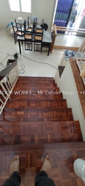 OUG_Wood Staircase Polish Wood Flooring for Staircase Parquet Flooring Selangor, Malaysia, Kuala Lumpur (KL), Petaling Jaya (PJ) Supplier, Suppliers, Supply, Supplies | Hong Sheng Floor Works