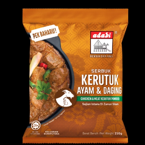 ADABI SERBUK KERUTUK AYAM & DAGING 250GM