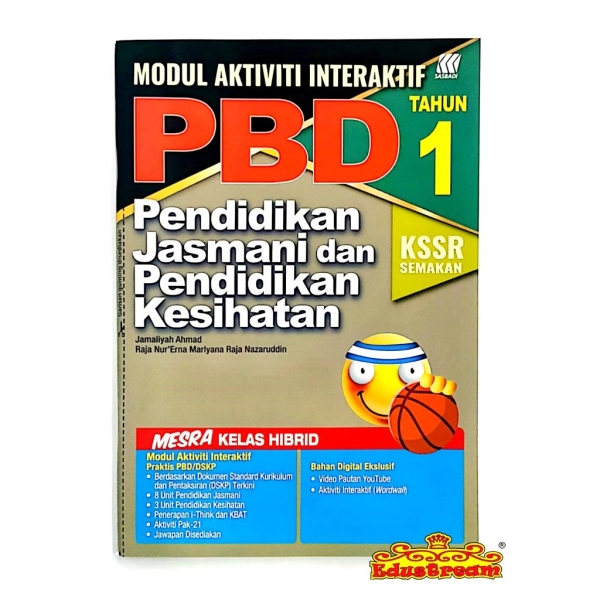 Modul Interaktif Pendidikan Jasmani dan Pendidikan Kesihatan Tahun 1 Sasbadi SK Books Johor Bahru (JB), Malaysia Supplier, Suppliers, Supply, Supplies | Edustream Sdn Bhd