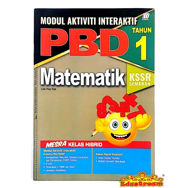 Modul Interaktif Matematik Tahun 1 Sasbadi SK Books Johor Bahru (JB), Malaysia Supplier, Suppliers, Supply, Supplies | Edustream Sdn Bhd