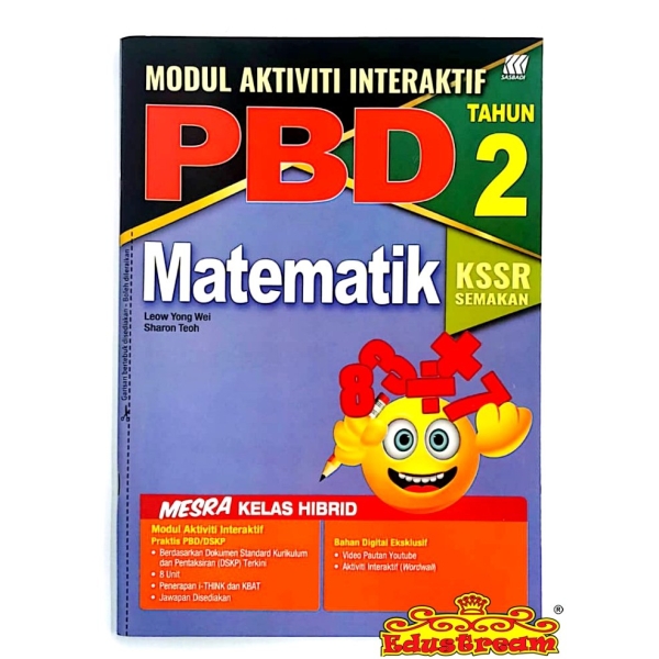 Modul Interaktif Matematik Tahun 2 Sasbadi SK Books Johor Bahru (JB), Malaysia Supplier, Suppliers, Supply, Supplies | Edustream Sdn Bhd