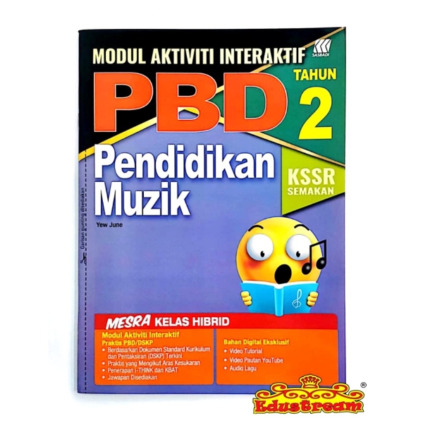 Modul Interaktif Pendidikan Muzik Tahun 2 Sasbadi SK Books Johor Bahru (JB), Malaysia Supplier, Suppliers, Supply, Supplies | Edustream Sdn Bhd