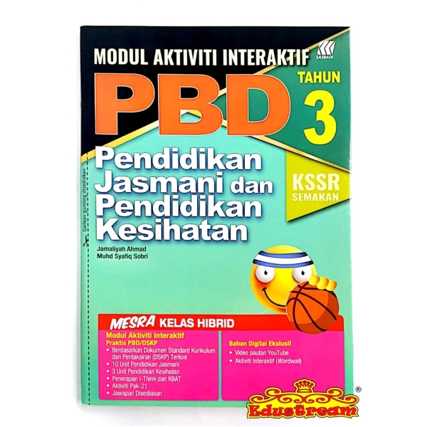 Modul Interaktif Pendidikan Jasmani dan Pendidikan Kesihatan Tahun 3 Sasbadi SK Books Johor Bahru (JB), Malaysia Supplier, Suppliers, Supply, Supplies | Edustream Sdn Bhd