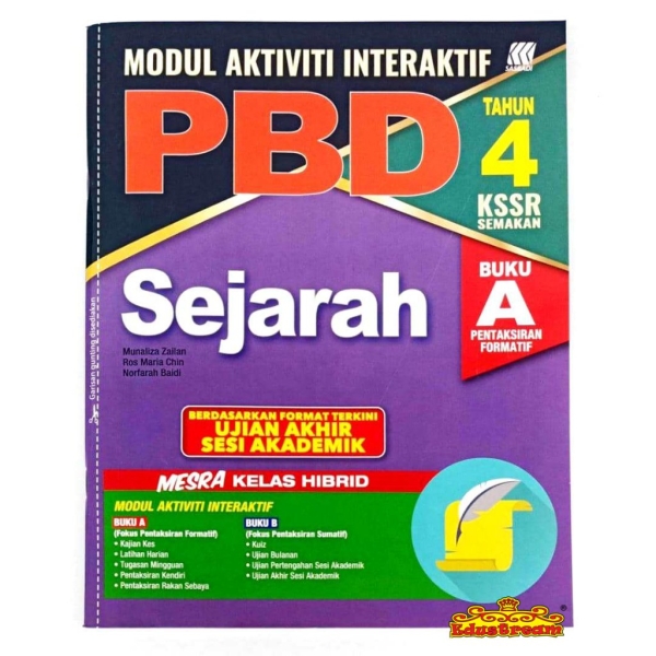 Modul Interaktif Uasa Sejarah Tahun 4 Sasbadi SK Books Johor Bahru (JB), Malaysia Supplier, Suppliers, Supply, Supplies | Edustream Sdn Bhd