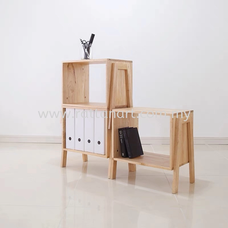 WOODEN SIDE TABLE ( STACKABLE)
