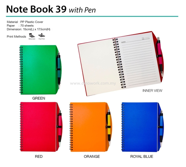 Notebook 39 Notepad / Notebook Stationery Johor Bahru (JB), Malaysia Supplier, Wholesaler, Importer, Supply | DINO WORK SDN BHD