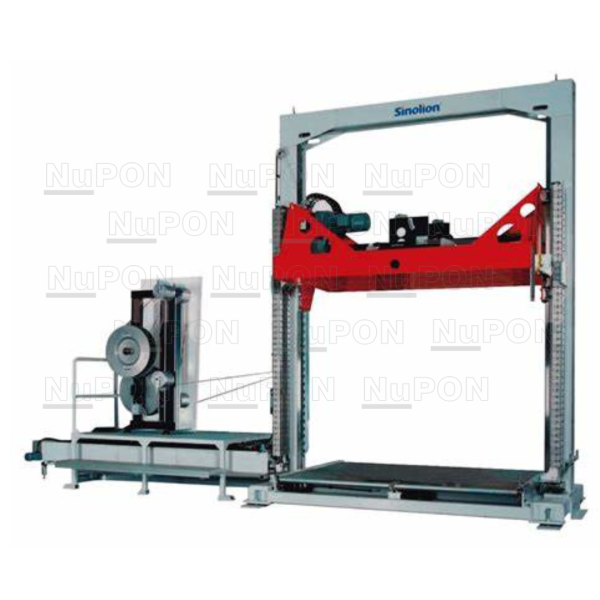 Plasterboard strapper with TITAN Germany strapping head Vertical Strapping Machine Strapping Machine Packaging Products Philippines, Asia Pacific Supplier, Supply, Supplies, Specialist | NuPon Technology