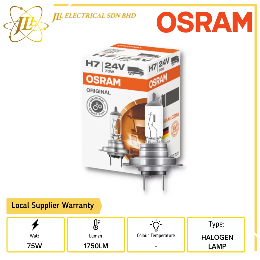 Osram 64215 Original Line H7 LKW 24V 70W (2 Stück) : : Auto &  Motorrad