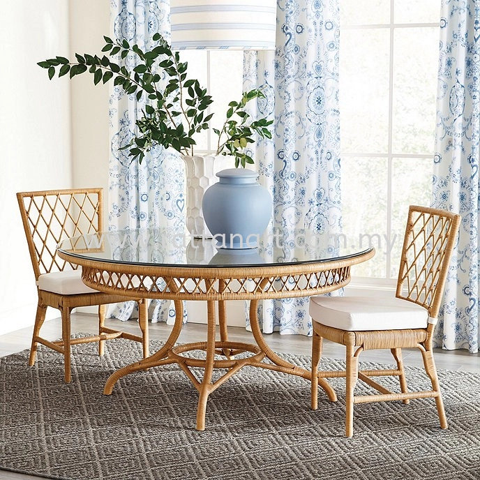 RATTAN DINING TABLE