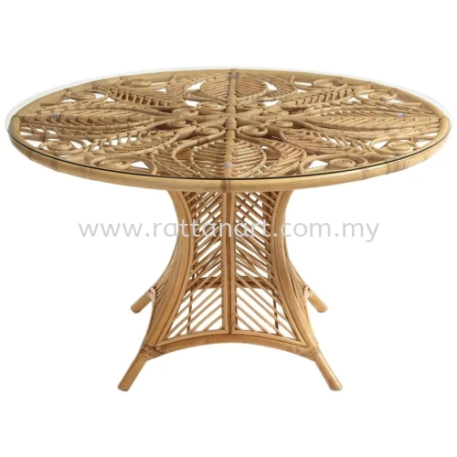 RATTAN DINING TABLE