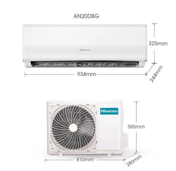 Hisense R32 DBG Series Non-Inverter Air Conditioner AN10DBG2 1.0HP AN13DBG1 1.5HP AN20DBG 2.0HP AN25DBG 2.5HP Delivery by Seller (Klang Valley area only)