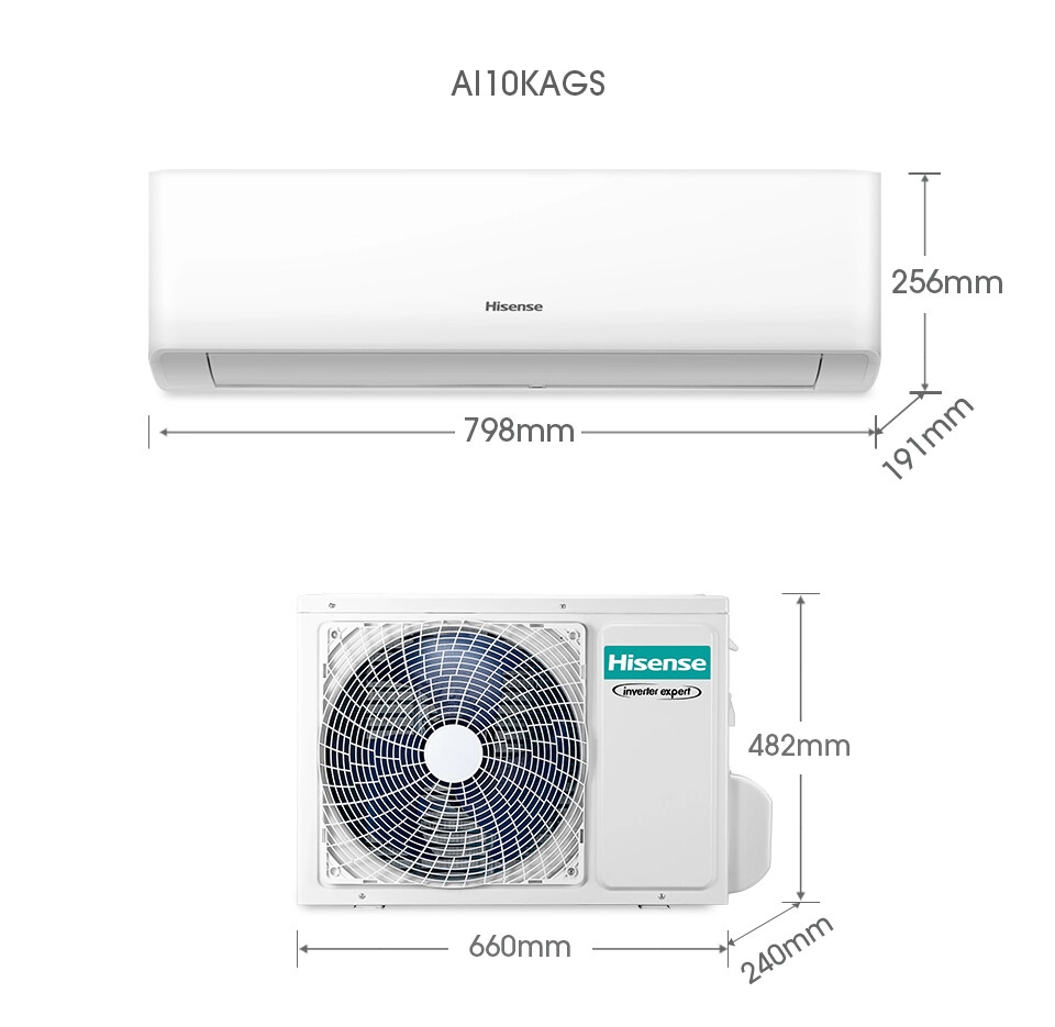 Hisense R32 KAGS Series Inverter Air Conditioner AI10KAGS 1.0HP AI13KAGS 1.5HP AI20KAGS 2.0HP AI25KAGS 2.5HP Delivery by Seller (Klang Valley area only)