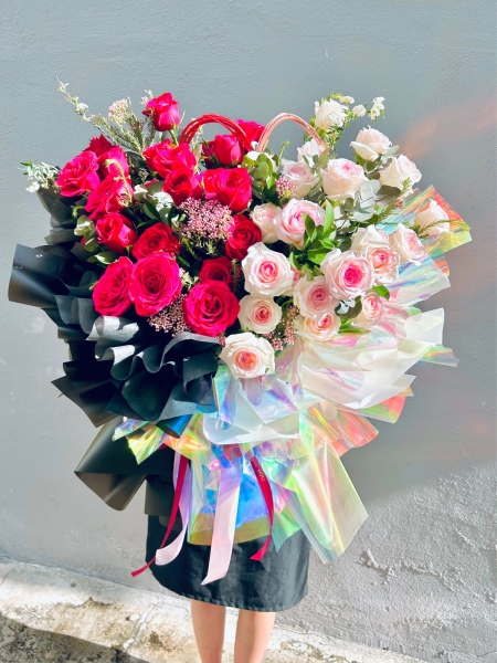 Dual Luxurious  Love & Affection Flowers - Proposal Flowers/ 99 roses etc Melaka Retailer, Services | BLISS FLORIST