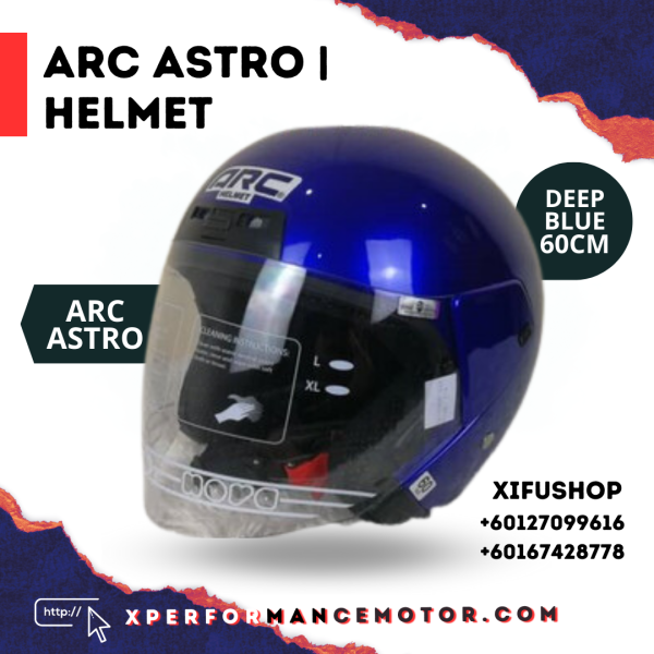 Arc Astro Deep Blue ARC ASTRO ARC CATALOG HELMETS Johor Bahru JB Supply Suppliers | X Performance Motor