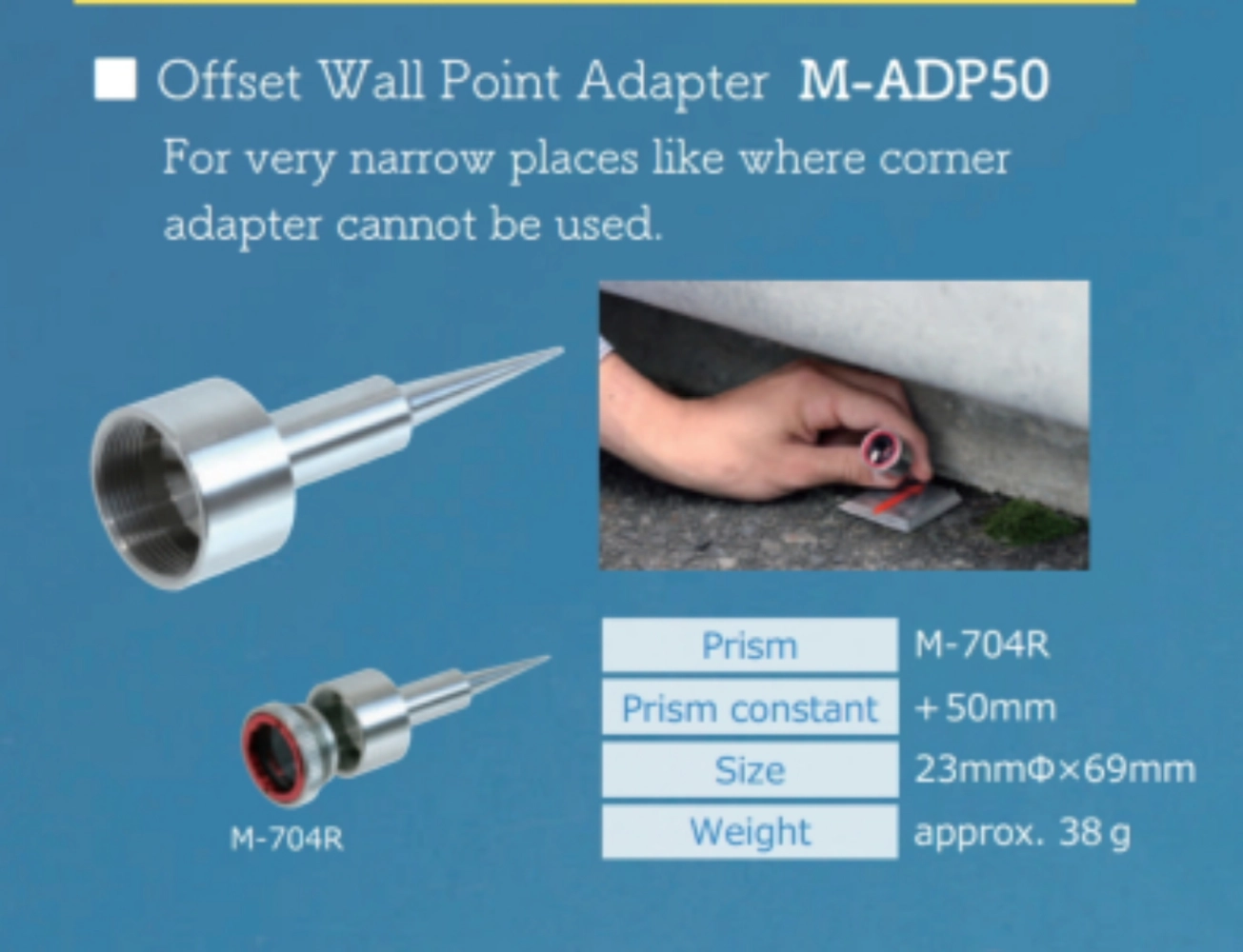 MYZOX Offset Wall Point Adapter M-ADP50 Survey Accessories Selangor ...